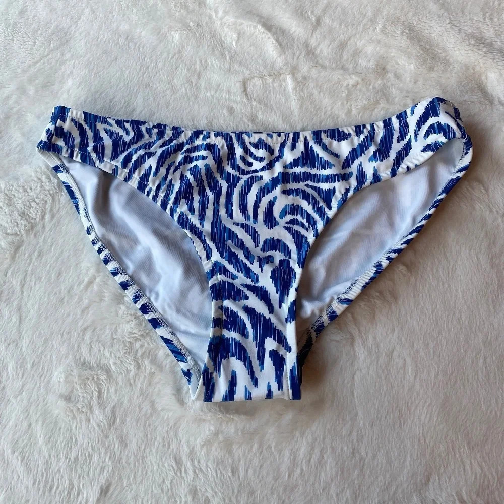 New! Vineyard Vines blue white bikini bottom 19868